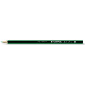 Lápis de cor hexagonal Staedtler Noris Colour 185 - Resistente à quebra - Material Wopex - Verde