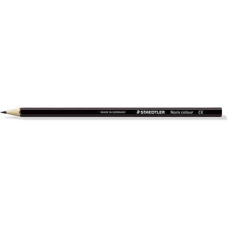 Lápis de cor hexagonal Staedtler Noris Colour 185 - Resistente à quebra - Material Wopex - Marrom