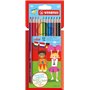 Conjunto de lápis de cor Stabilo com 12 unidades - Mina de 2,5 mm - Ideal para a escola - Cores sortidas