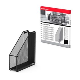 Porta-revistas Erichkrause Compass Classic - Funcional, prático e moderno - Aço inoxidável - Preto
