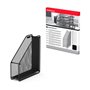 Porta-revistas Erichkrause Compass Classic - Funcional, prático e moderno - Aço inoxidável - Preto