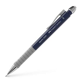 Lapiseira Faber-Castell Apollo - Grafite 0,5 mm - Empunhadura ergonômica - Borracha integrada - Corpo azul escuro