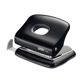 Perfurador Rápido FC20 - Até 20 Folhas - Esvaziamento Fácil - Perfurações de 5,5 mm - Preto