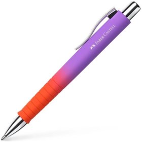 Caneta Esferográfica Retrátil Faber-Castell Poly Ball Flow Edition Punchy Melon XB - Formato Triangular Ergonômico - Toque Suave