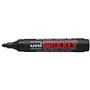 Marcador Uni-ball PM-122 com tinta pigmentada - Ponta redonda de 1,2 a 1,8 mm - Ideal para quadros brancos de papel - Tinta inod