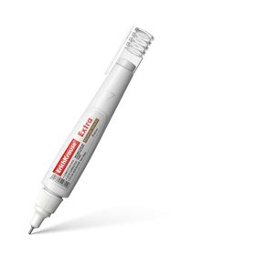 Caneta Corretiva Extra Erichkrause 8ml - Secagem Rápida - Alta Qualidade - Resistente ao Frio - Branca