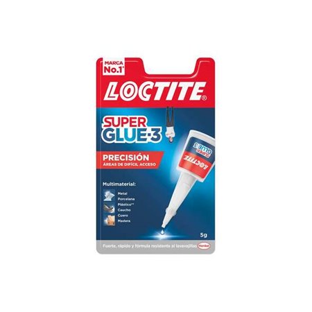 Adesivo universal instantâneo Loctite Precision 5g - Máxima resistência - Colagem instantânea - 2640076/2712223/2644833/2985032