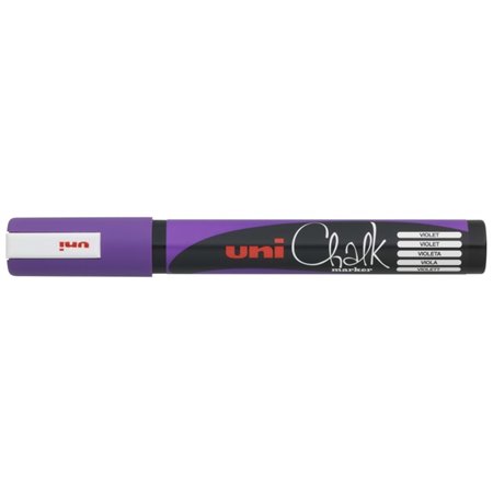 Marcador de giz líquido Uni-ball PWE-5M - Ponta cônica de 1,8 a 2,5 mm - Apagável com água - Resistente à chuva e às intempéries