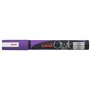 Marcador de giz líquido Uni-ball PWE-5M - Ponta cônica de 1,8 a 2,5 mm - Apagável com água - Resistente à chuva e às intempéries