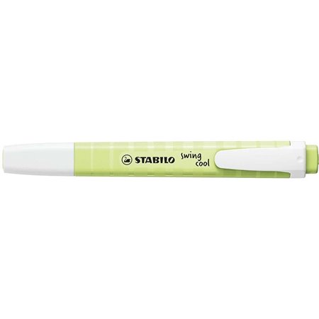 Marcador fluorescente Stabilo Swing Cool Pastel - Corpo plano - Ponta chanfrada - Espessura da linha entre 1 e 4 mm - Tinta à ba