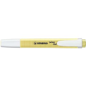 Marcador fluorescente Stabilo Swing Cool Pastel - Corpo plano - Ponta chanfrada - Espessura da linha entre 1 e 4 mm - Tinta à ba