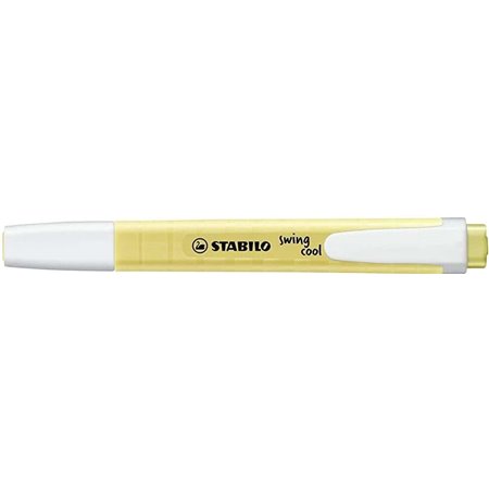 Marcador fluorescente Stabilo Swing Cool Pastel - Corpo plano - Ponta chanfrada - Espessura da linha entre 1 e 4 mm - Tinta à ba