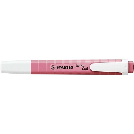 Marcador fluorescente Stabilo Swing Cool Pastel - Corpo plano - Ponta chanfrada - Espessura da linha entre 1 e 4 mm - Tinta à ba