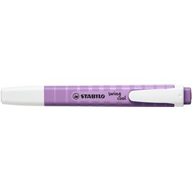 Marcador fluorescente Stabilo Swing Cool Naturecolors Wildflower - Corpo plano - Ponta chanfrada - Espessura da linha entre 1 e 