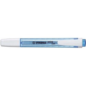Marcador fluorescente Stabilo Swing Cool - Corpo plano - Ponta chanfrada - Espessura da linha entre 1 e 4 mm - Tinta à base de á