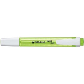 Marcador fluorescente Stabilo Swing Cool - Corpo plano - Ponta chanfrada - Espessura da linha entre 1 e 4 mm - Tinta à base de á