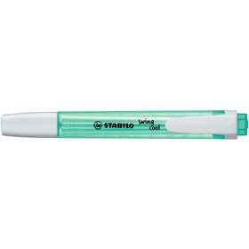 Marcador fluorescente Stabilo Swing Cool - Corpo plano - Ponta chanfrada - Espessura da linha entre 1 e 4 mm - Tinta à base de á