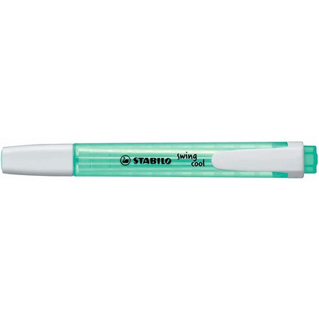 Marcador fluorescente Stabilo Swing Cool - Corpo plano - Ponta chanfrada - Espessura da linha entre 1 e 4 mm - Tinta à base de á