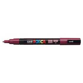 Marcador de tinta Posca PC-3M - Ponta cônica de poliéster de 0,9 a 1,3 mm - Tinta à base de água - Resistente à luz - Não perman