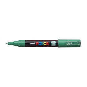 Marcador Posca PC-1M - Ponta cônica de 0,7 mm - Tinta à base de água - Resistente à luz - Verde