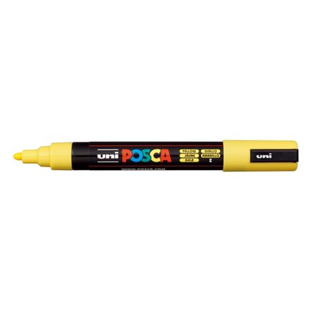Marcador de tinta Posca PC-5M - Ponta de poliéster de 1,8 a 2,5 mm - Tinta à base de água - Resistente à luz - Não permanente - 
