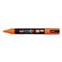 Marcador de tinta Posca PC-5M - Ponta de poliéster de 1,8 a 2,5 mm - Tinta à base de água - Resistente à luz - Laranja