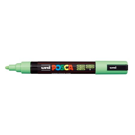 Marcador de tinta Posca PC-5M - Ponta redonda de 1,8 a 2,5 mm - Tinta à base de água - Resistente à luz - Não permanente - Verde