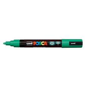 Marcador de tinta Posca PC-5M - Ponta redonda de 1,8 a 2,5 mm - Tinta à base de água - Resistente à luz - Não permanente - Verde