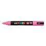 Marcador de tinta Posca PC-5M - Ponta redonda de 1,8 a 2,5 mm - Tinta à base de água - Resistente à luz - Não permanente - Rosa
