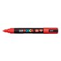 Marcador de tinta Posca PC-5M - Ponta de poliéster de 1,8 a 2,5 mm - Tinta à base de água - Resistente à luz - Não permanente - 