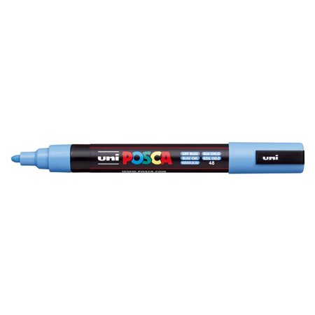 Marcador de tinta Posca PC-5M - Ponta de poliéster de 1,8 a 2,5 mm - Tinta à base de água - Resistente à luz - Não permanente - 