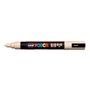 Marcador de tinta Posca PC-5M - Ponta de poliéster de 1,8 a 2,5 mm - Tinta à base de água - Resistente à luz - Bege