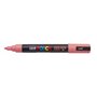 Marcador de tinta Posca PC-5M - À base de água - Ponta redonda de 1,8 a 2,5 mm - Resistente à luz - Rosa coral