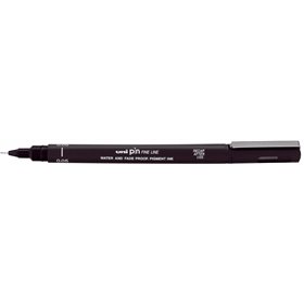 Marcador calibrado Uni-ball PIN05-200(S) - Ponta de poliacetal de 0,5 mm - Tinta pigmentada resistente à água e à luz - Preto