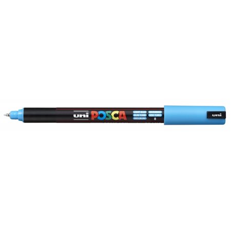 Marcador de tinta Posca PC-1MR - Ponta de rolo de fibra de 0,7 mm - Traço extrafino - Tinta pigmentada à base de água - Resisten