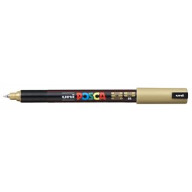 Marcador de tinta Posca PC-1MR - Ponta de rolo de fibra de 0,7 mm - Traço extrafino - Tinta pigmentada à base de água - Resisten