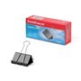 Clips de papel Erichkrause, pacote com 12 unidades, 32 mm - Capacidade para até 145 folhas - Resistentes à corrosão - Alta resis