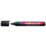 Marcador permanente Edding 300 - Ponta redonda - Espessura da linha entre 1,5 e 3 mm - Tinta praticamente inodora - Tampa com cl