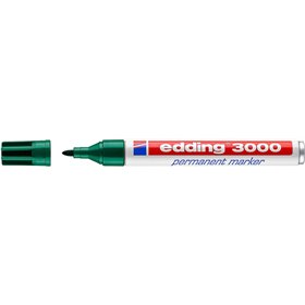Marcador permanente Edding 3000 - Ponta redonda de 1,5 mm - Espessura da linha entre 1,5 e 3 mm - Recarregável - Secagem rápida 