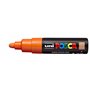 Marcador de tinta Posca PC-7M - Ponta redonda de 4,5 a 5,5 mm - Tinta à base de água - Resistente à luz - Laranja