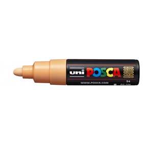 Marcador de tinta Posca PC-7M - Ponta redonda de 4,5 a 5,5 mm - Tinta à base de água - Resistente à luz - Não permanente - Laran