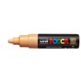 Marcador de tinta Posca PC-7M - Ponta redonda de 4,5 a 5,5 mm - Tinta à base de água - Resistente à luz - Não permanente - Laran