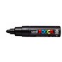 Marcador de tinta Posca PC-7M - Ponta redonda de 4,5 a 5,5 mm - Tinta à base de água - Resistente à luz - Preto