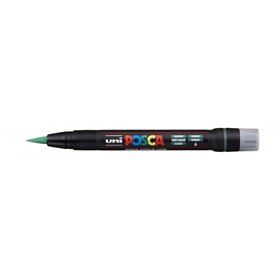 Marcador de tinta Posca PCF-350 - Ponta de pincel acrílica - Tinta pigmentada à base de água - Resistente à luz - Não permanente