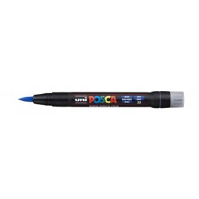 Marcador de tinta Posca PCF-350 - Ponta de pincel acrílica - Tinta à base de água - Resistente à luz - Não permanente - Ideal pa