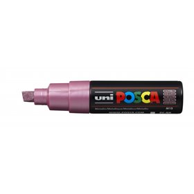 Marcador de tinta Posca PC-8K - Ponta chanfrada acrílica de 8 mm - Tinta à base de água - Resistente à luz - Não permanente - Ro