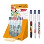 Conjunto Bic Asterix com 30 Canetas Esferográficas Retráteis, 4 Cores, Desenhos de Quadrinhos do Asterix - Ponta Média de 1,0 mm
