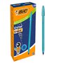 Caneta Esferográfica Bic Cristal Glace - Corpo Azul Metálico Fosco Opaco - Ponta Redonda de 1mm - Largura da Linha de 0,4mm - Ti