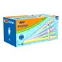Conjunto de 20 canetas esferográficas Bic Cristal Pastel Figurines - Corpo opaco em cores pastel com figuras de animais - Ponta 