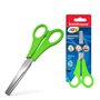Tesoura Erichkrause Joy para canhotos, 13,5 cm - Lâminas de aço inoxidável - Pontas arredondadas - Resistente à corrosão - Cabos